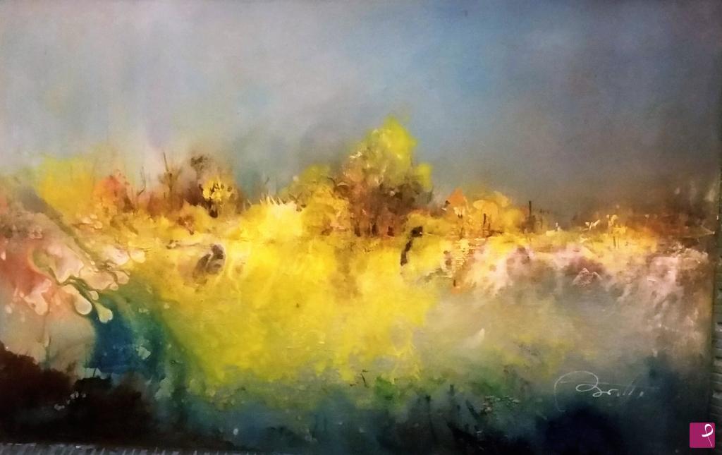 quadri in vendita online - IMPRESSIONE............IN GIALLO   2018