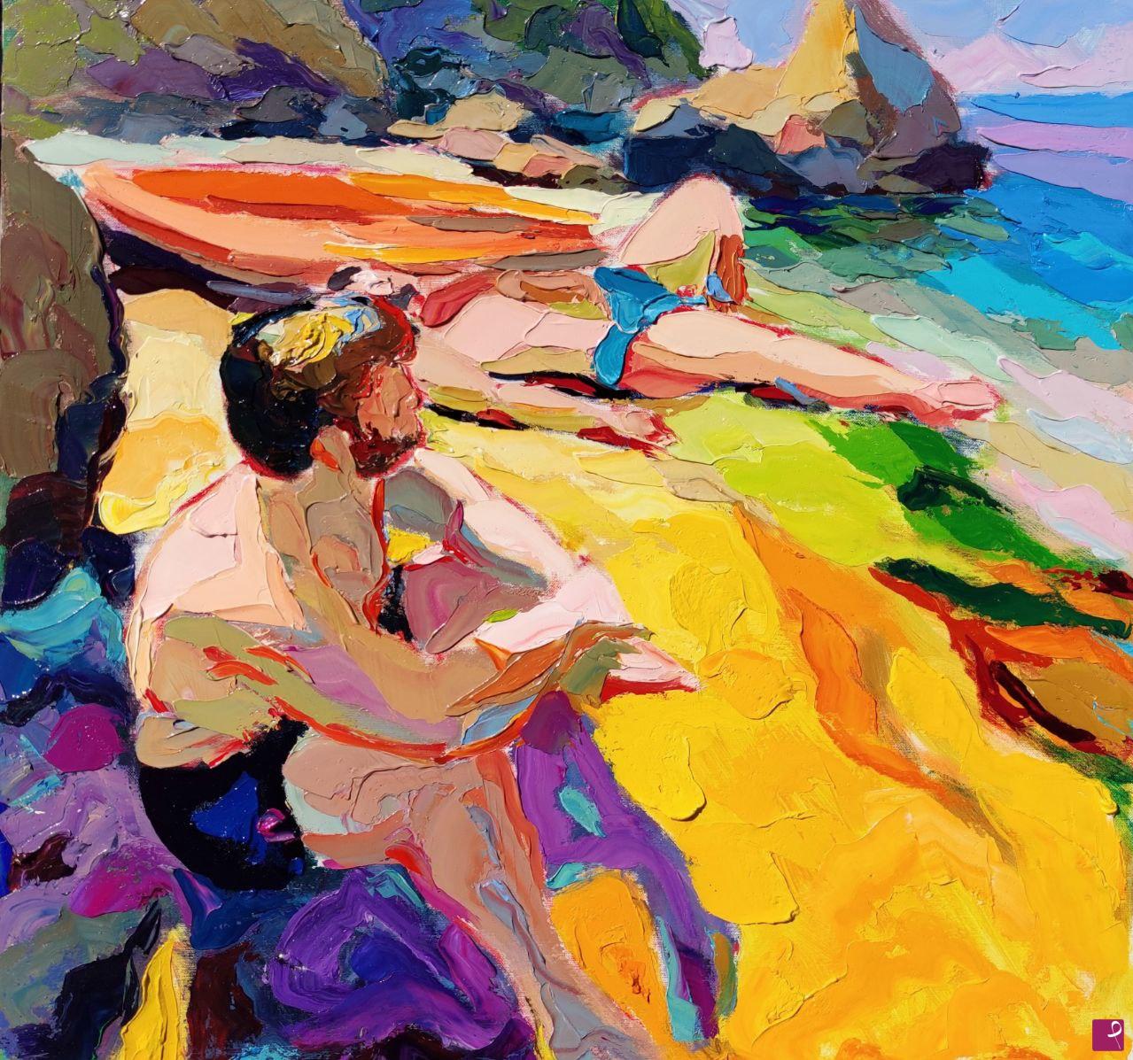 quadri in vendita online - Impressionismo contemporaneo: giallo di Napoli