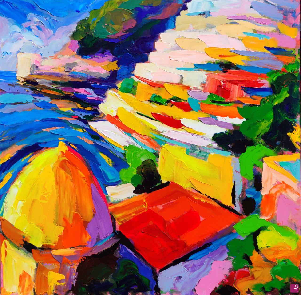 quadri in vendita online - Impressionismo contemporaneo: Positano