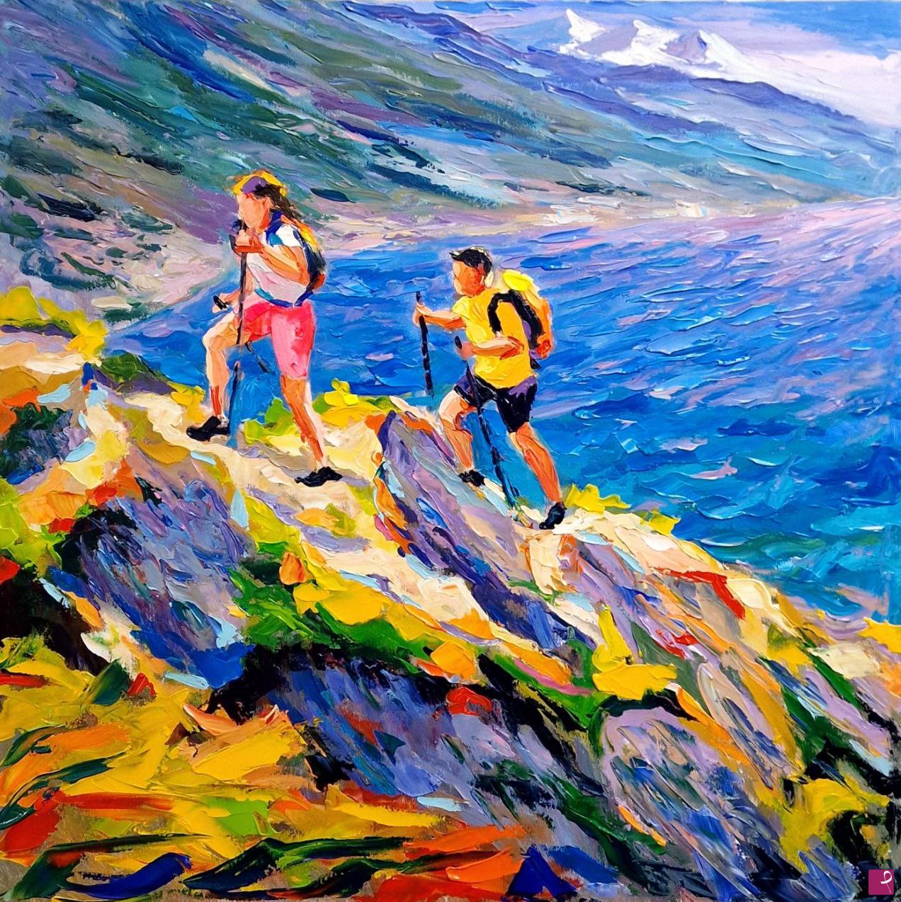 quadri in vendita online - Impressionismo pop, trekking