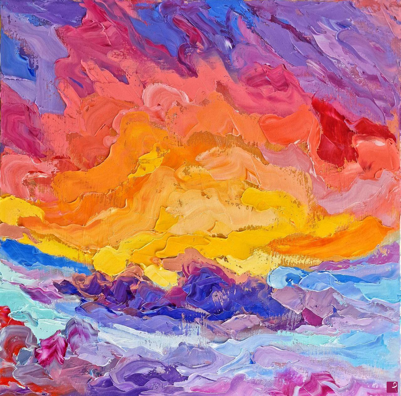 quadri in vendita online - Impressionismo primigenio: cielo primordiale