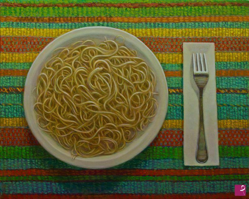 quadri in vendita online - IN BIANCO  -  (Spaghetti )