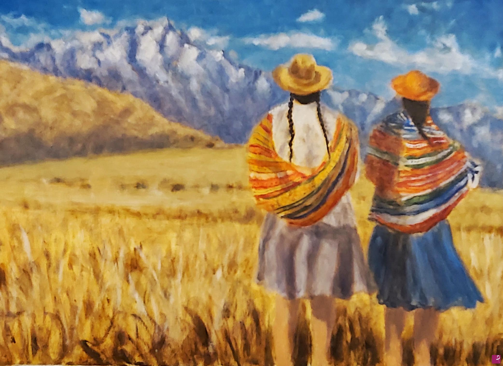 quadri in vendita online - In Cammino verso la “Cordillera Blanca” -rif. LG-212-PE/OT50X70-O/2026