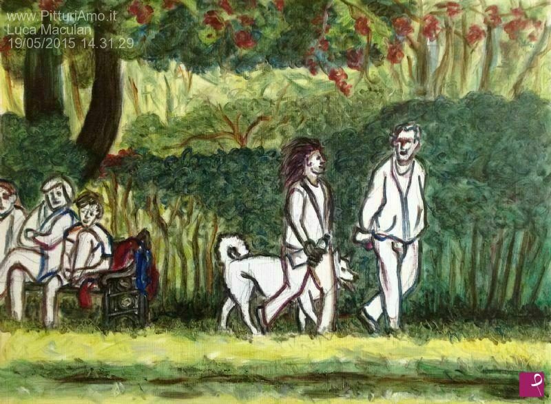 quadri in vendita online - In front of me (parco)