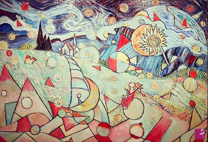 quadri in vendita online - In paradiso da Van Gogh