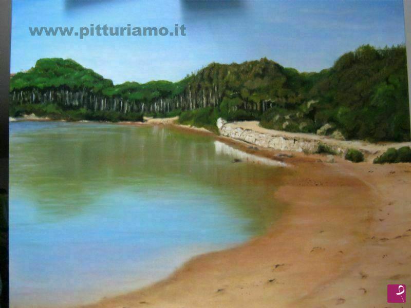 quadri in vendita online - in pineta a caprera