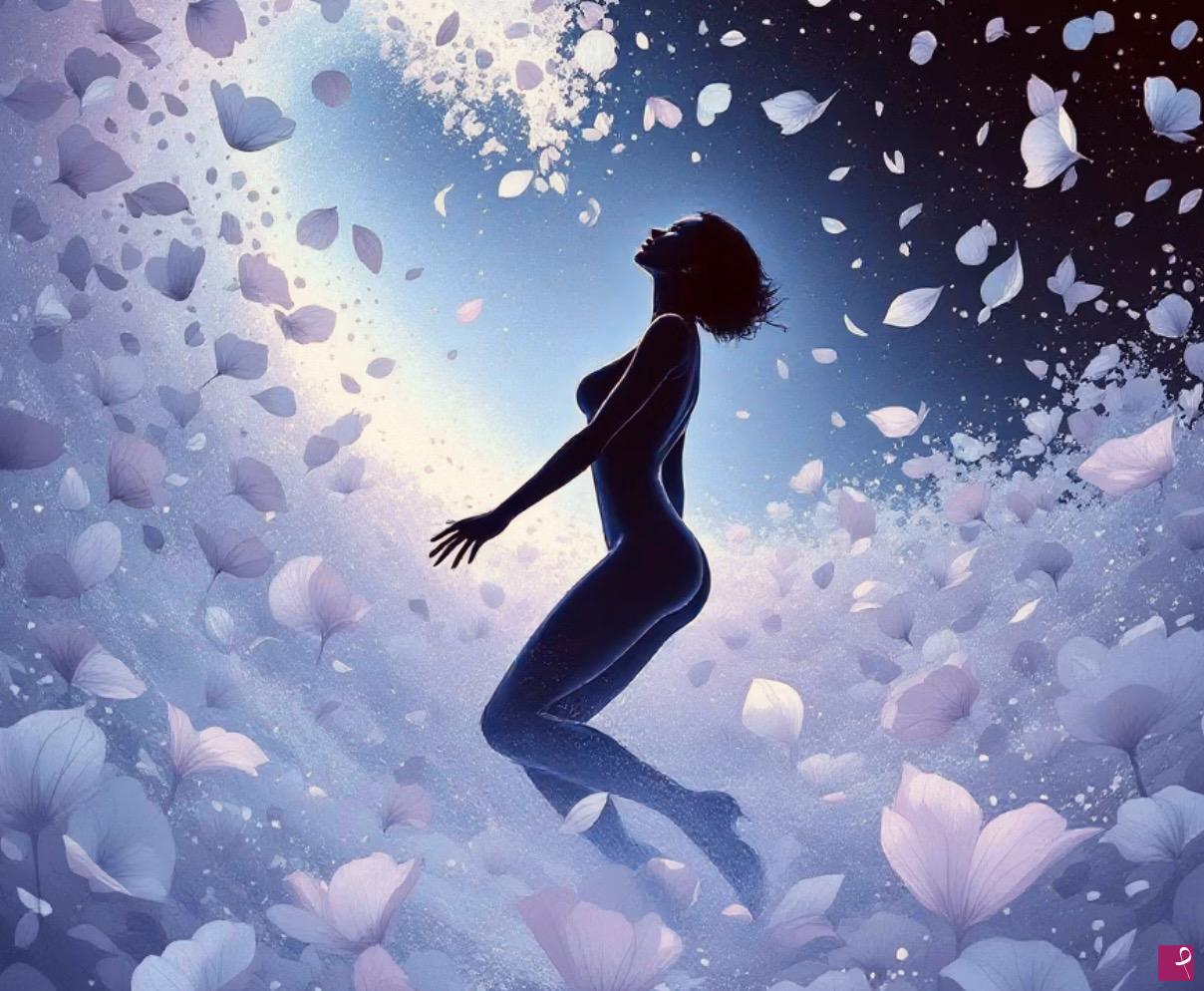 quadri in vendita online - In sky from flowers