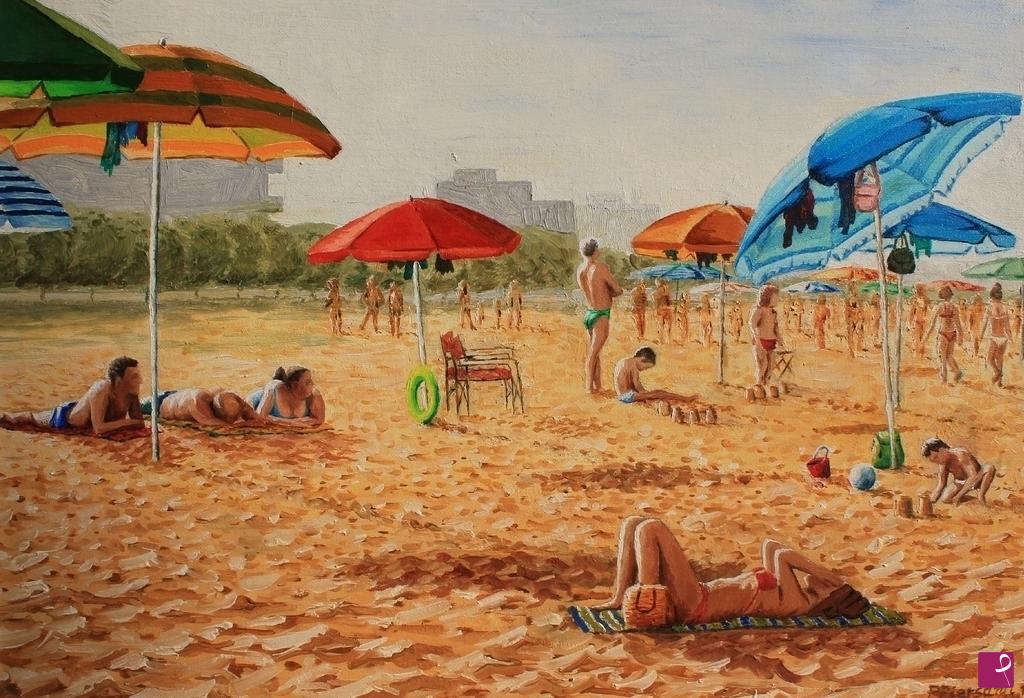 quadri in vendita online - IN SPIAGGIA