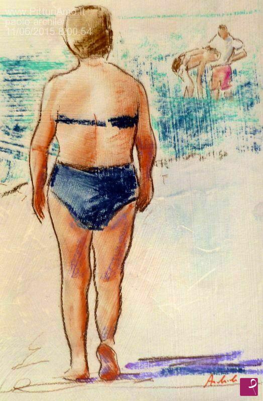 quadri in vendita online - in spiaggia