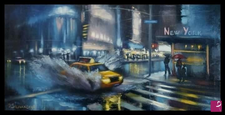 quadri in vendita online - "In the rain"