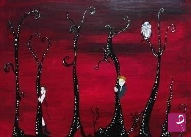 quadri in vendita online - In the red wood