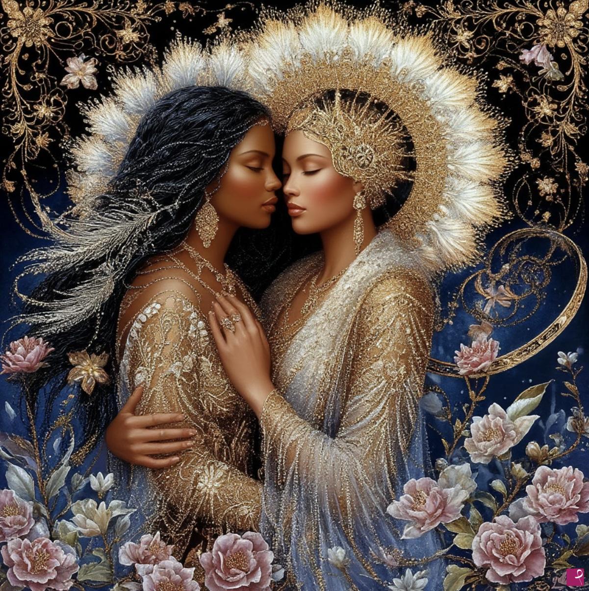 quadri in vendita online - In the style Erte Lee Bogle