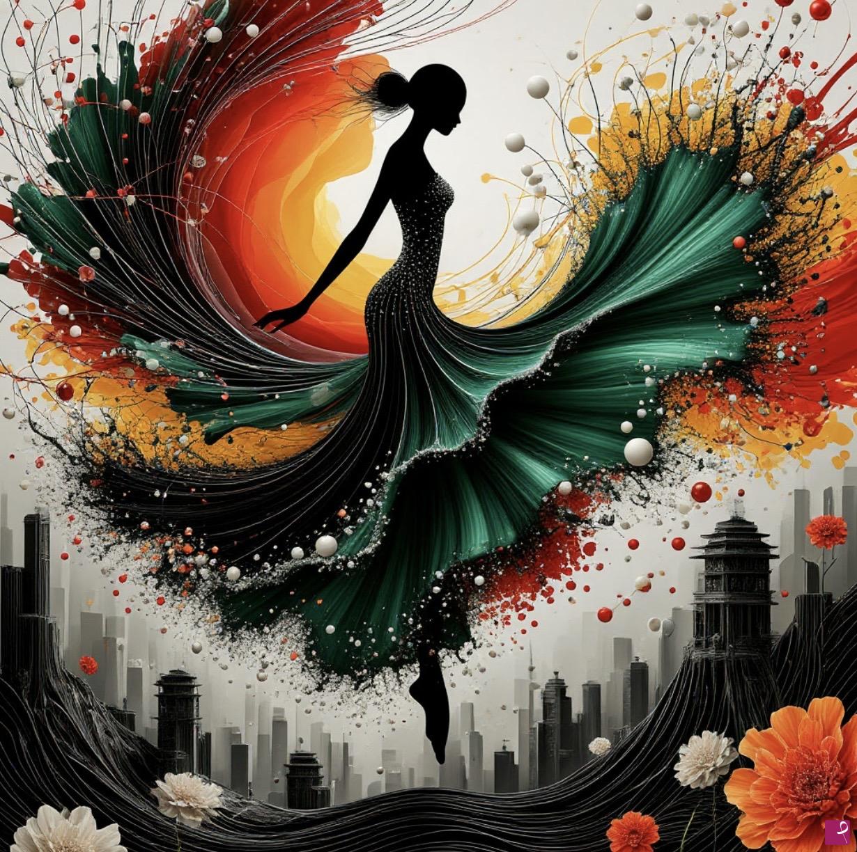 quadri in vendita online - In the Whirl of the Dance