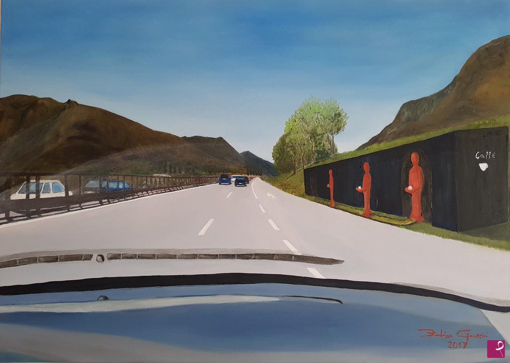 quadri in vendita online - In viaggio (On the road)