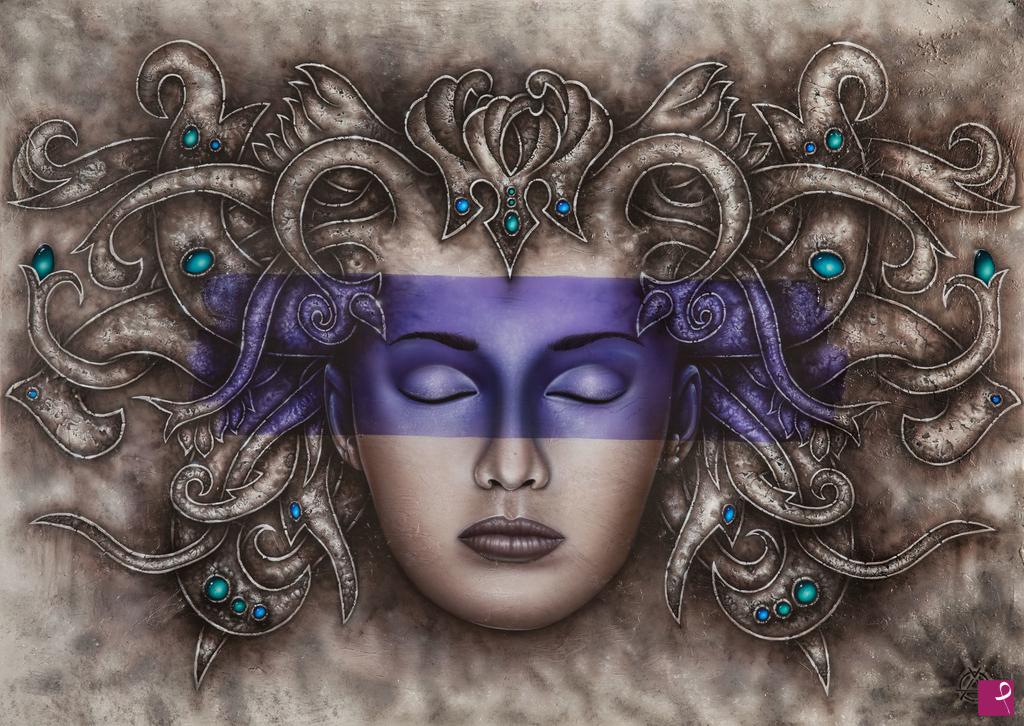 quadri in vendita online - Inanna (purple)