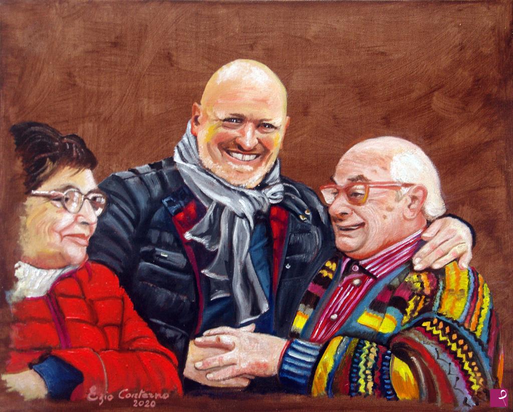quadri in vendita online - Inaugurazione Cenacolo dei pittori a  Rubiana (TO) in presenza dal Maestro Walter Grassi e del Sindaco Sig. Gianluca Blandino.