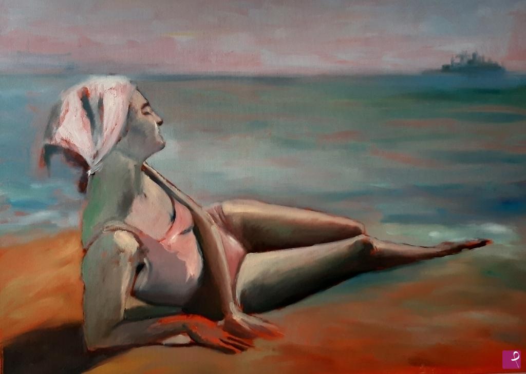 quadri in vendita online - Incanto sulla spiaggia