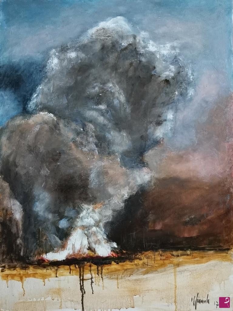 quadri in vendita online - Incendio 4