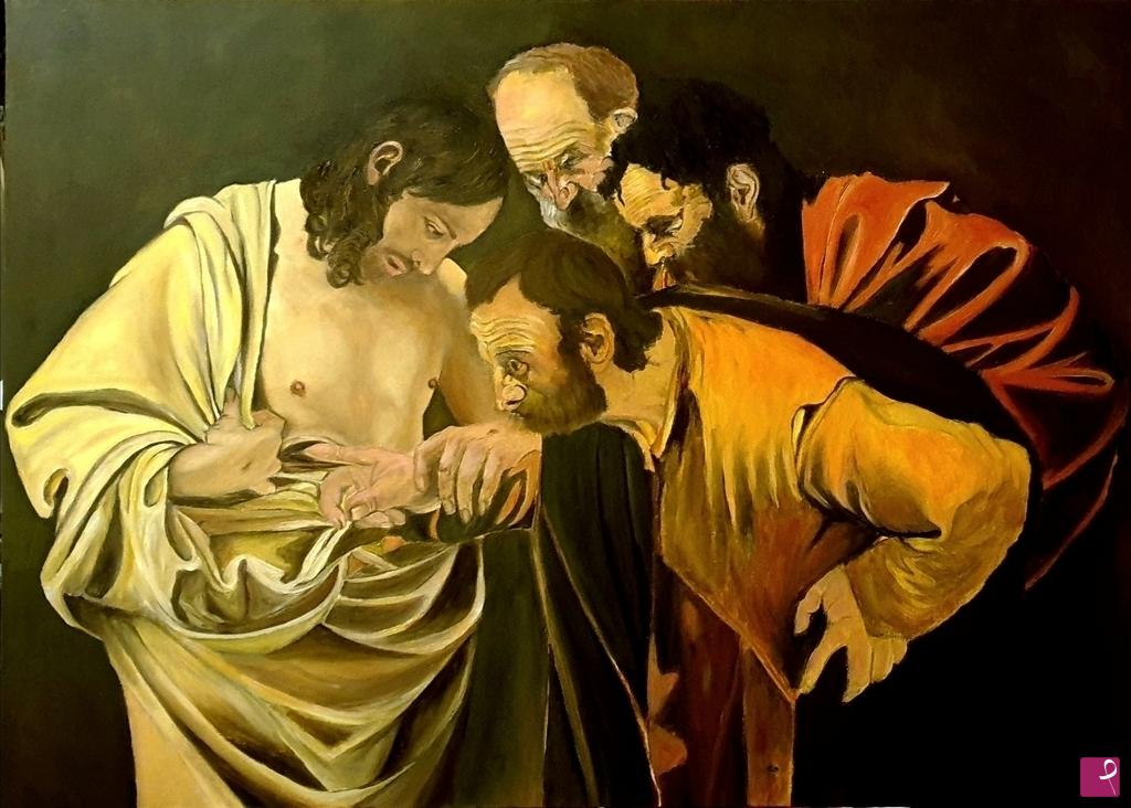 quadri in vendita online - Incredulità di San Tommaso 