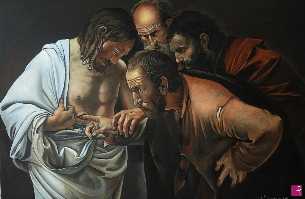 quadri in vendita online - Incredulità di tommaso