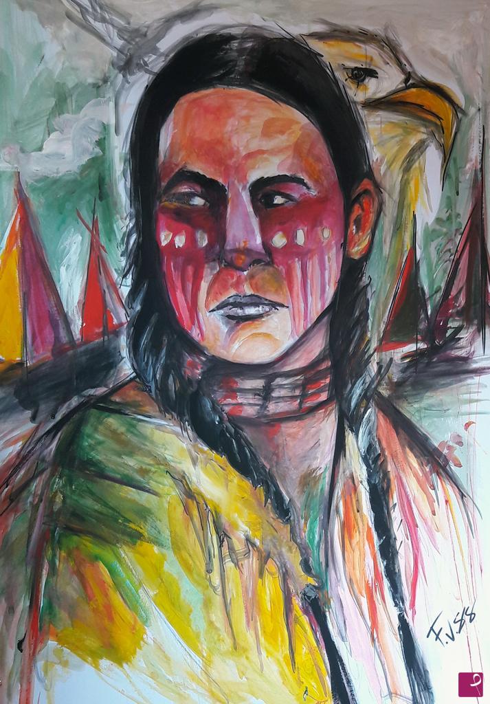 quadri in vendita online - Indian Sioux