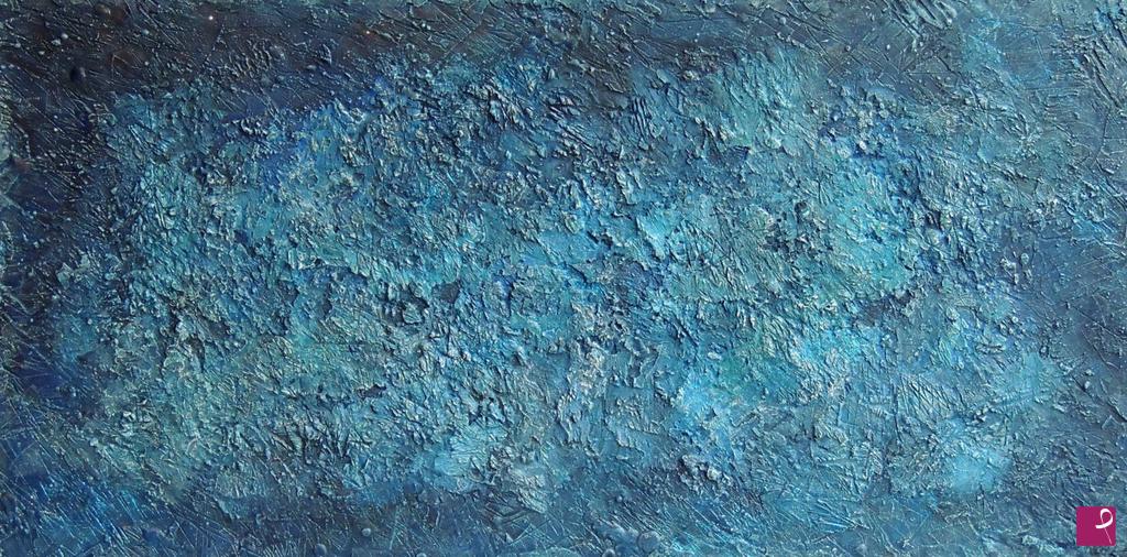 quadri in vendita online - "Indigo Source" 60 x120