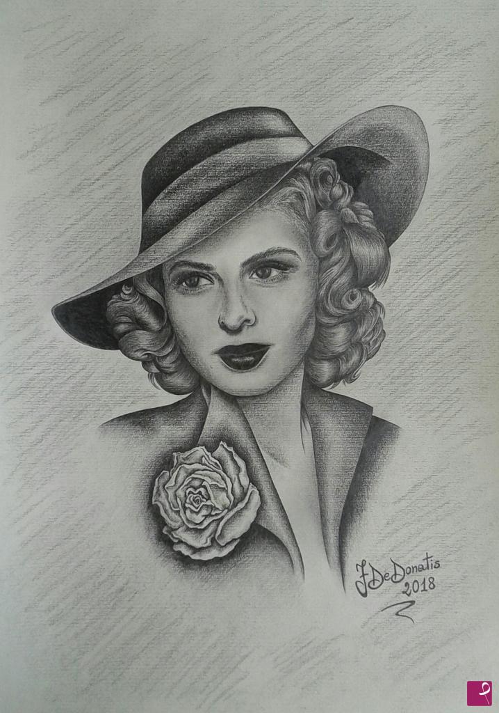 quadri in vendita online - Ingrid Bergman