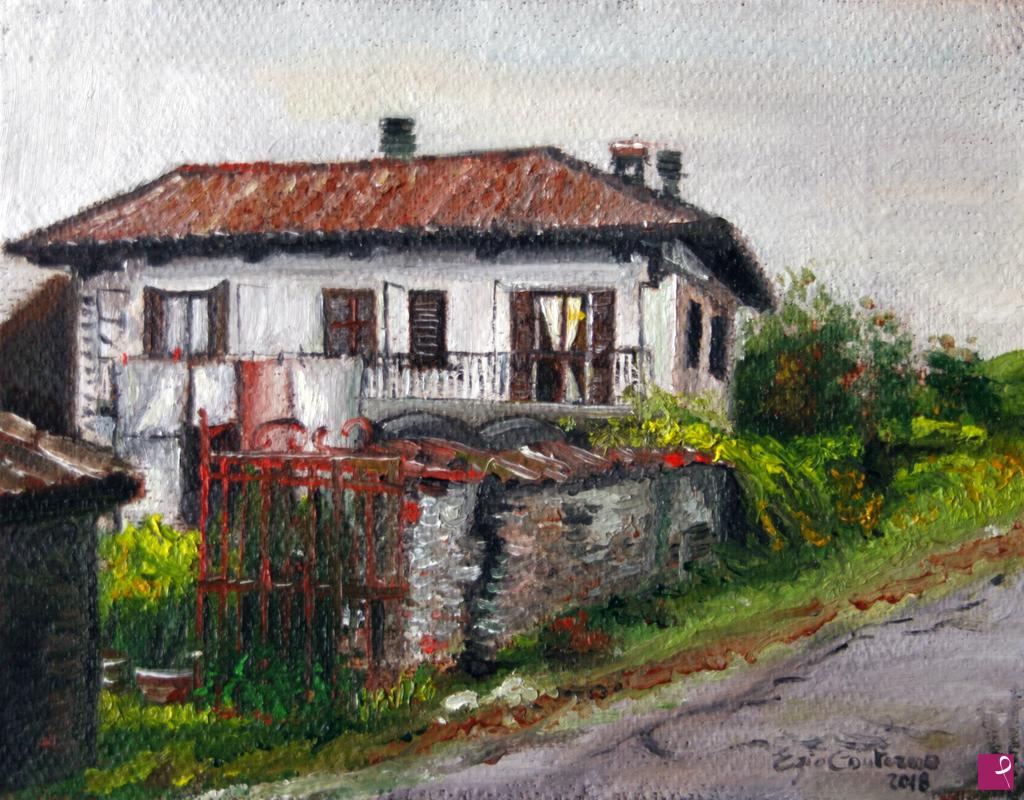quadri in vendita online - Inizio d'autunno in langa