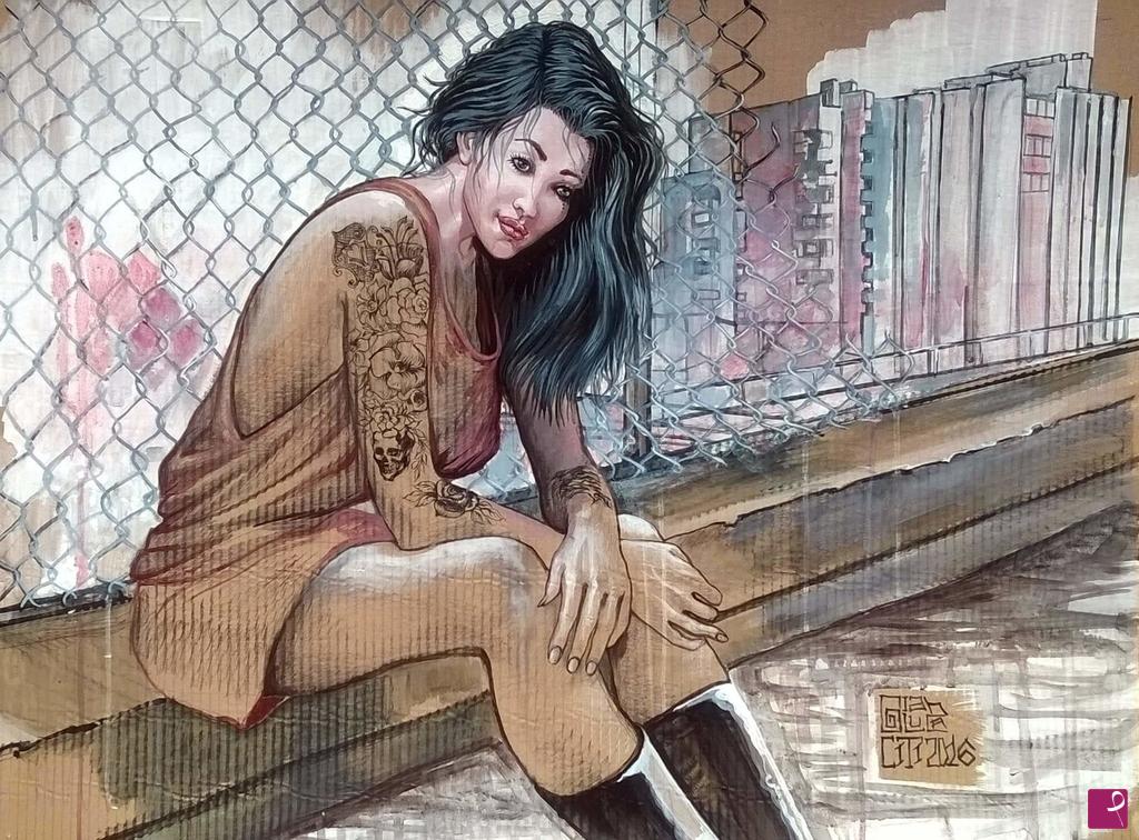 quadri in vendita online - Inked Girl