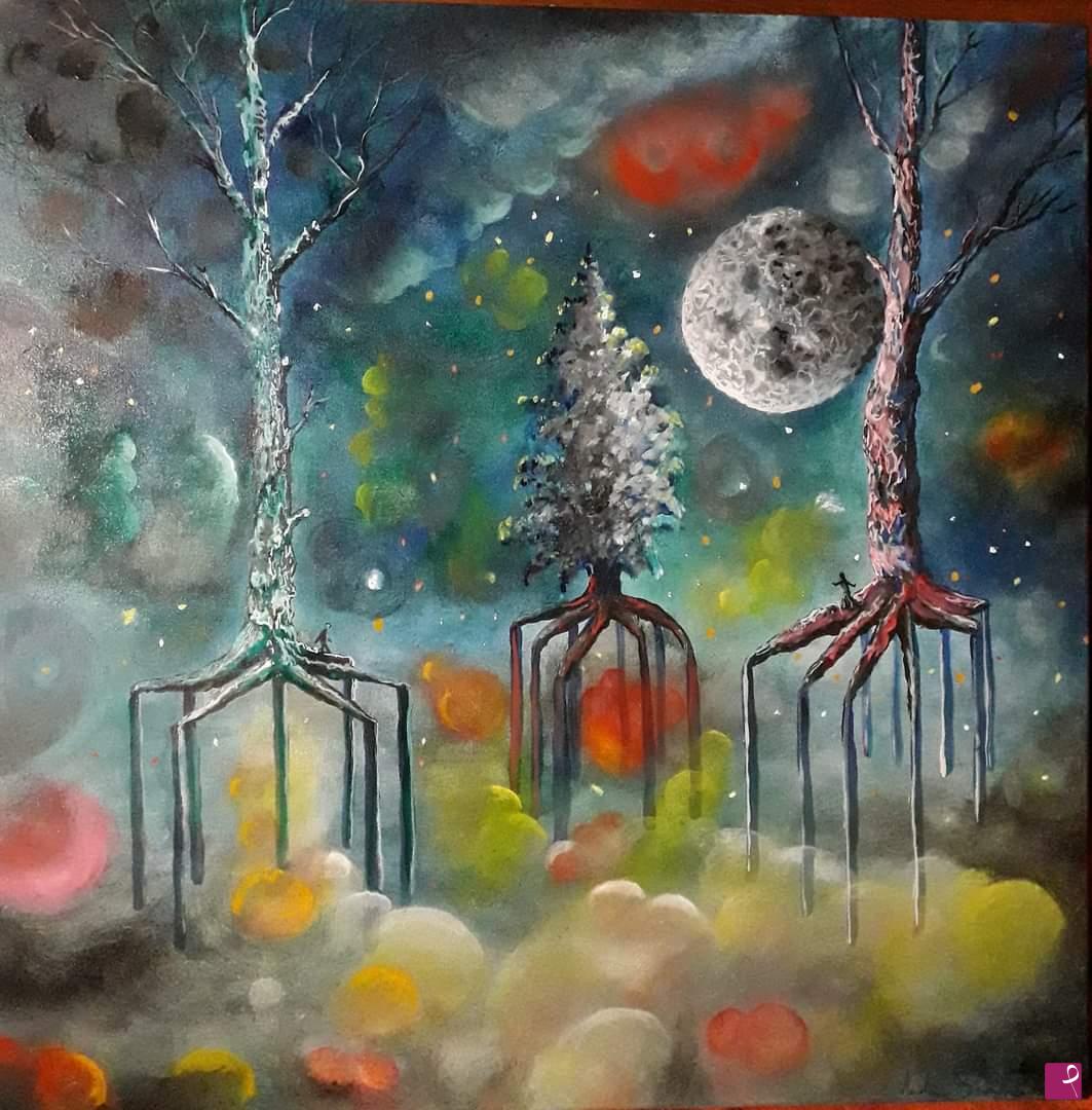 quadri in vendita online - Inno agli alberi. Hymn to the trees.