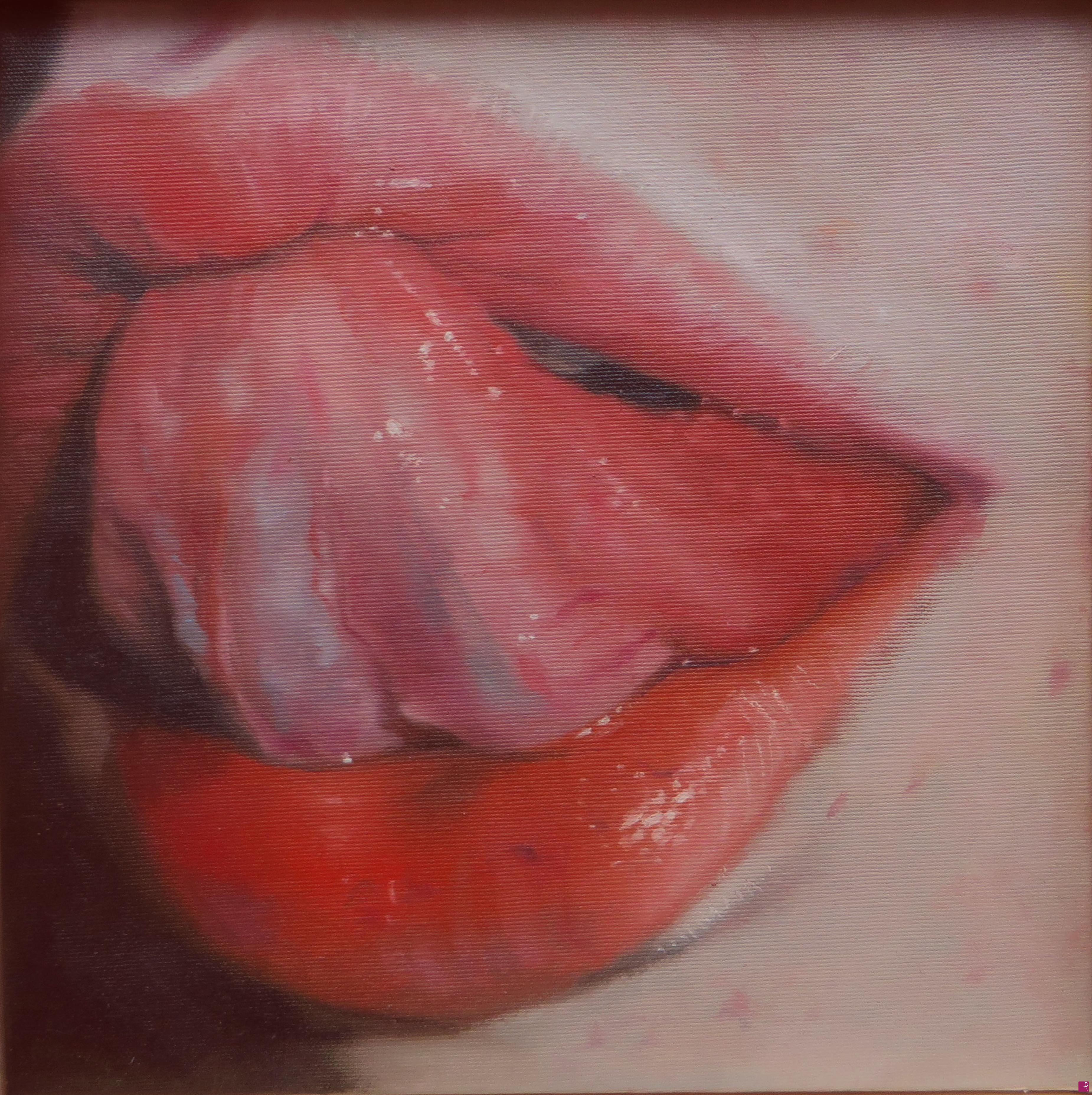 quadri in vendita online - Instagram - Tongue, olio su tela -  2015 