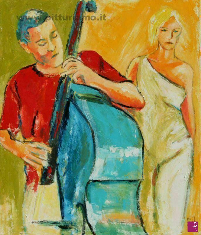 quadri in vendita online - interno jazz