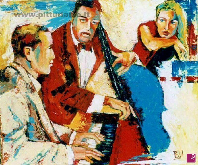quadri in vendita online - interno jazz
