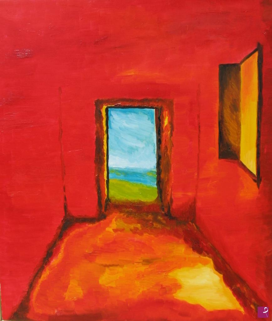 quadri in vendita online - Interno rosso