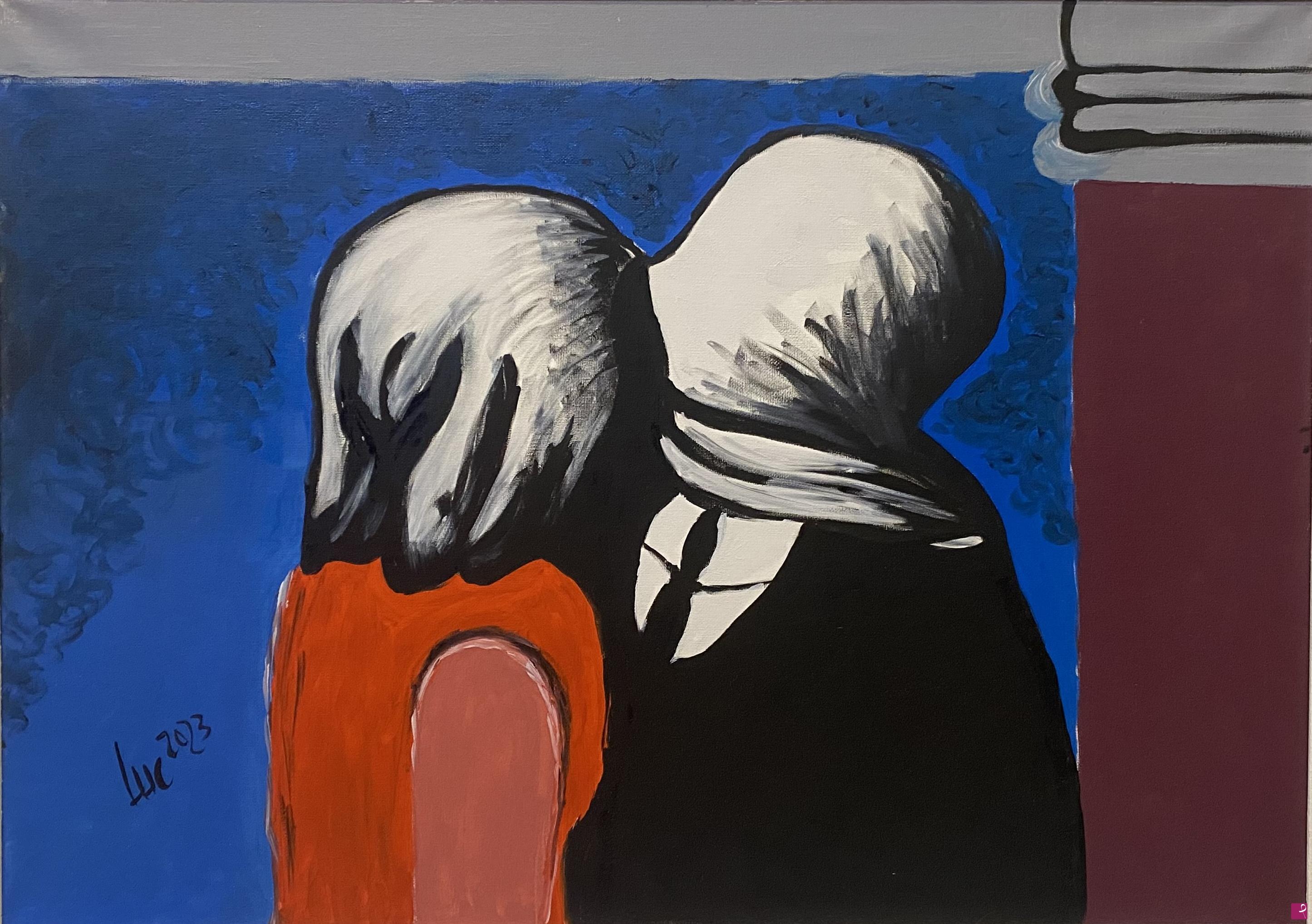 quadri in vendita online - Interpretazione di "Gli Amanti" di René Magritte