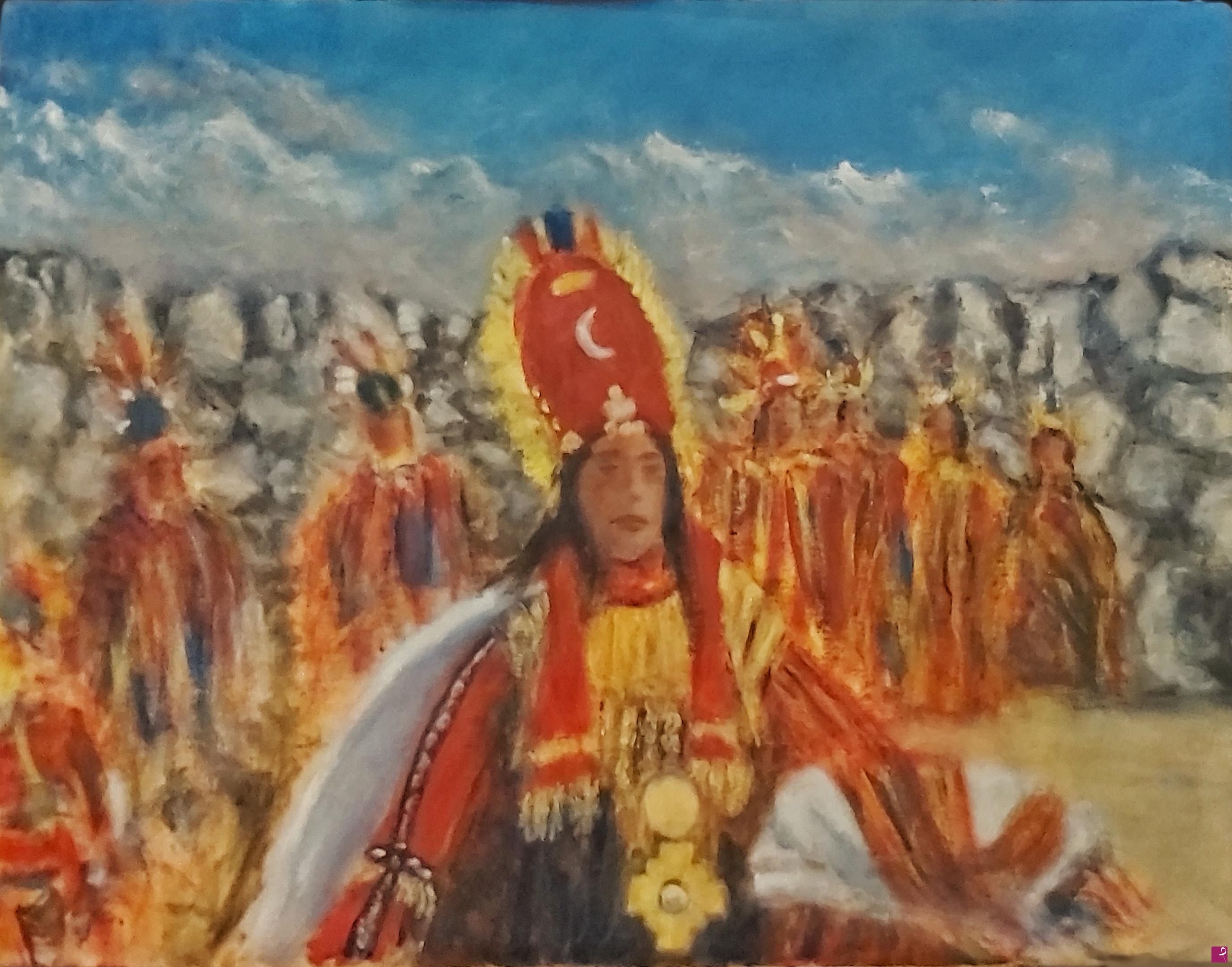 quadri in vendita online - Inti Raymi (la Fiesta del Sol) - Rif.LG-190-PE/OT51X66-O/2024