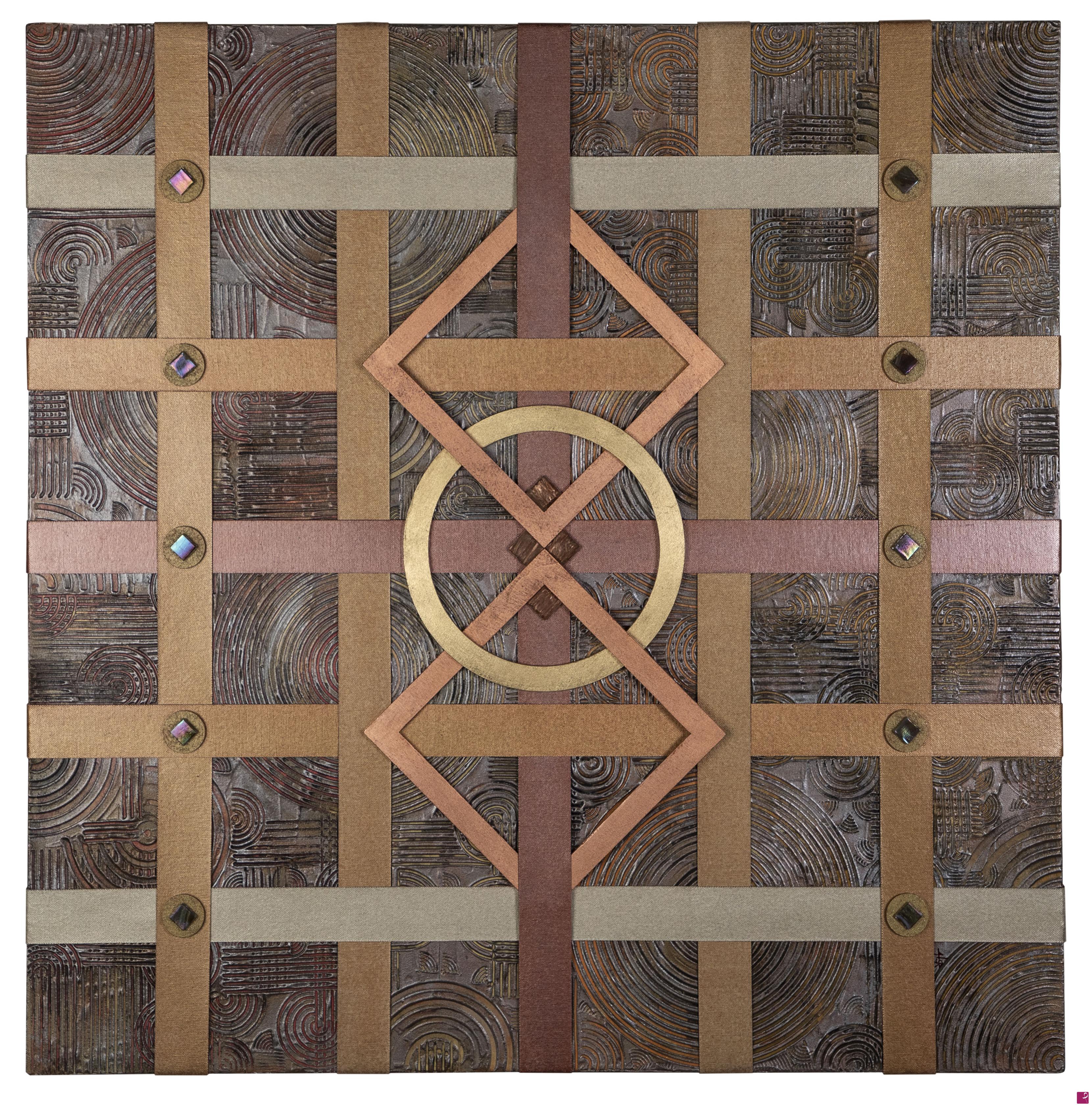 quadri in vendita online - INTRECCIO GEOMETRICO 4