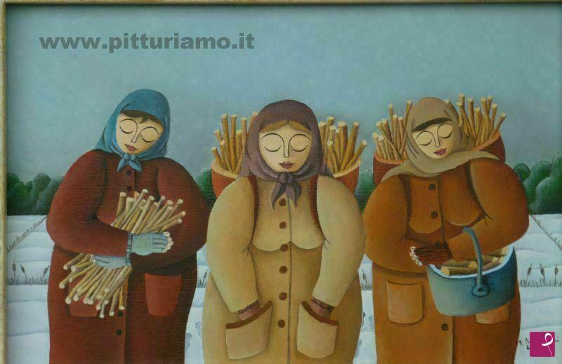 quadri in vendita online - Inverno