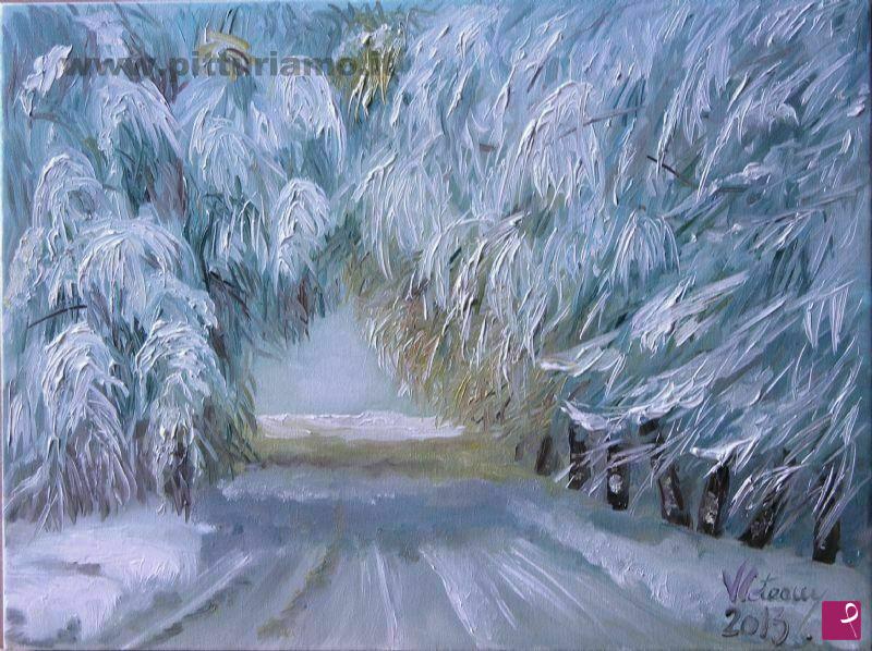 quadri in vendita online - Inverno