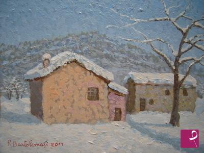 quadri in vendita online - inverno a Parisat