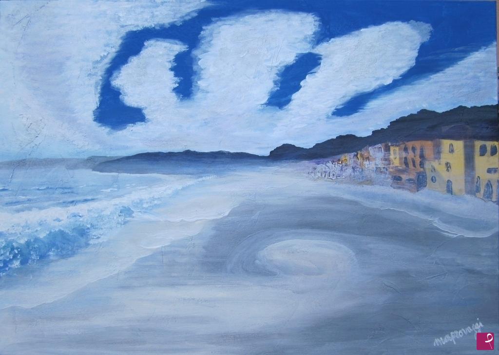 quadri in vendita online - inverno a Varigotti