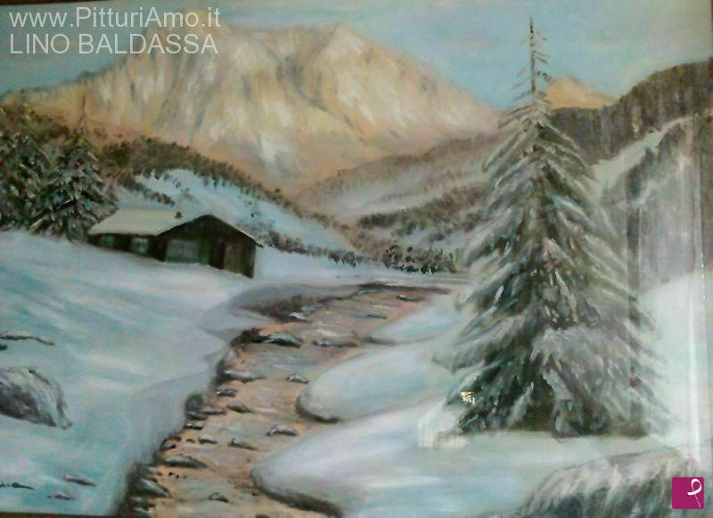 quadri in vendita online - INVERNO DOLOMITI