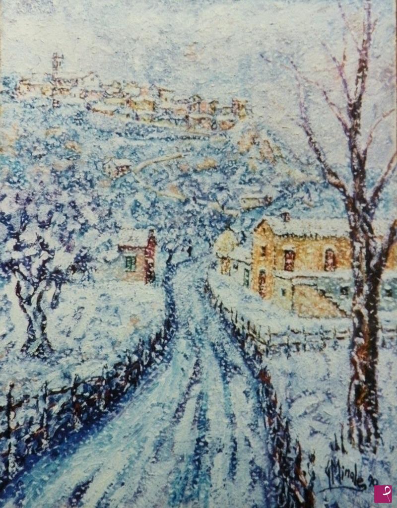 quadri in vendita online - INVERNO IN ABRUZZO 