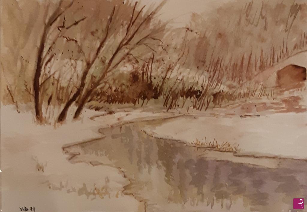 quadri in vendita online - Inverno nel bosco