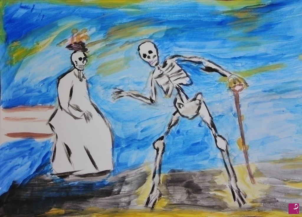quadri in vendita online - INVITO AL BALLO FUNEBRE/DANZE MACABRE 