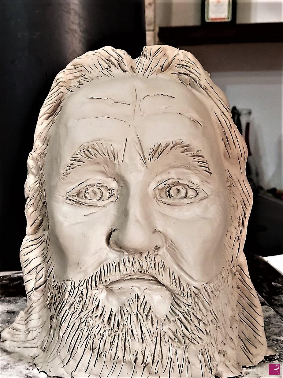 quadri in vendita online - Io in una scultura
