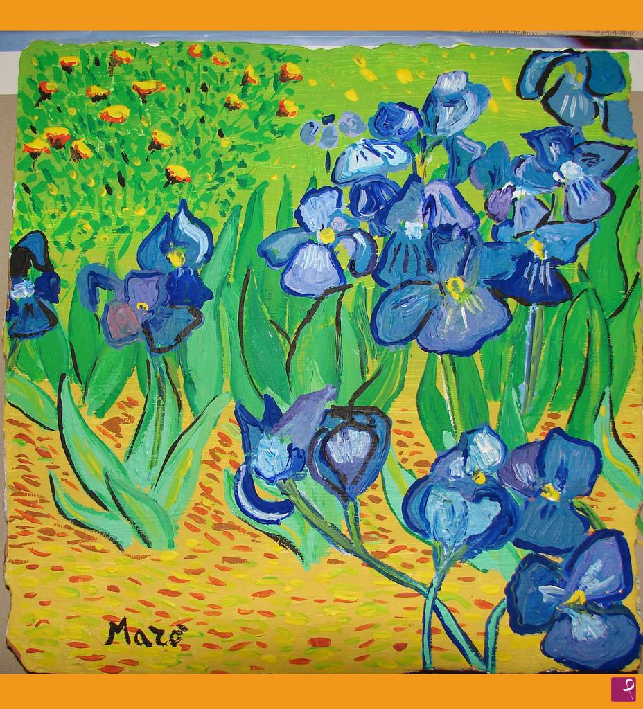 quadri in vendita online - IRIS ALLA VAN GOGH