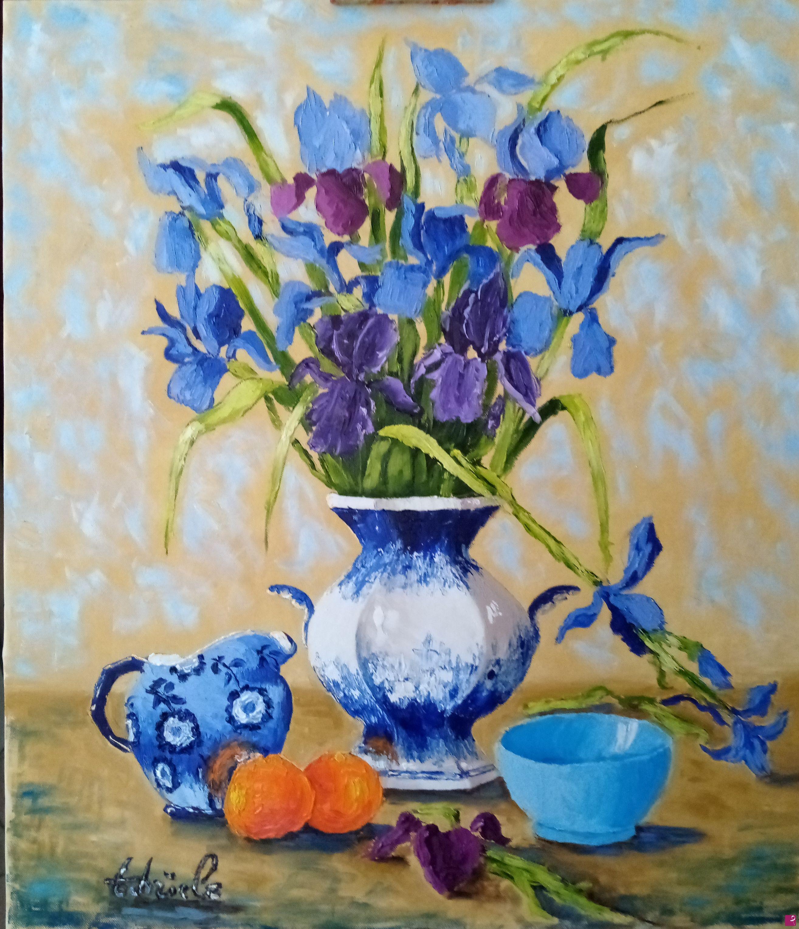 quadri in vendita online - Iris blu