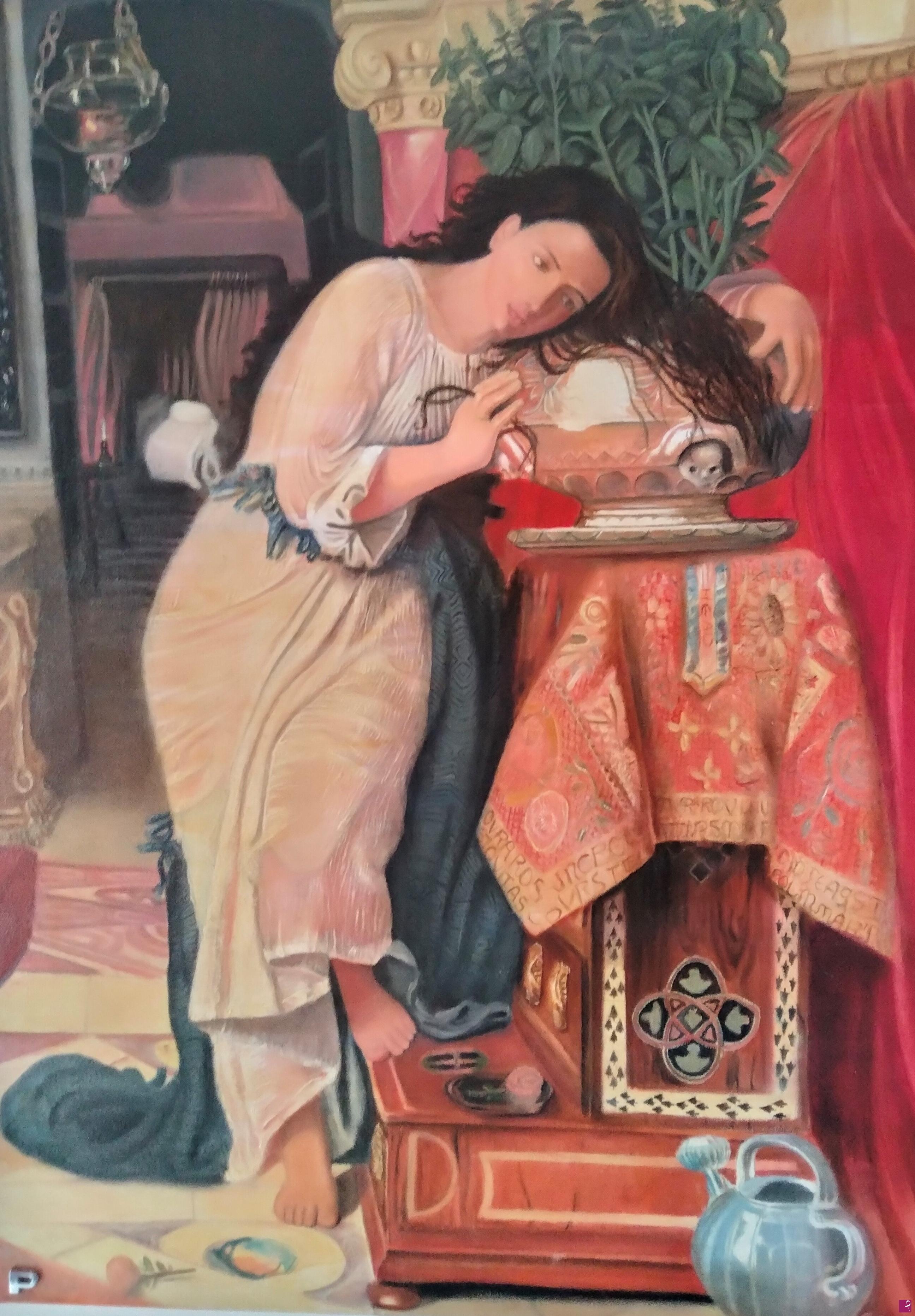 quadri in vendita online - 'Isabel and the Pot of Basil' - 'Isabella e il Vaso di Basilico'  (anno 2005)