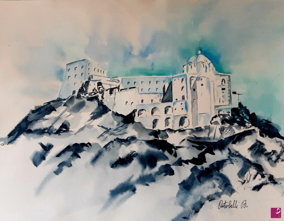 quadri in vendita online - Ischia: Castello Aragonese